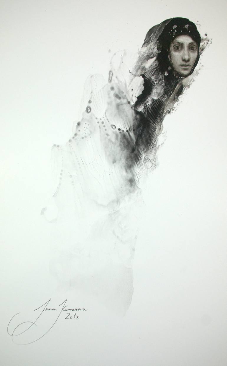 Print of Abstract Portrait Installation by Inna Komarova
