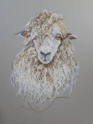 Saatchi Art Artist Inna Komarova; Drawings, “The sheep in sheep's clothing” #art