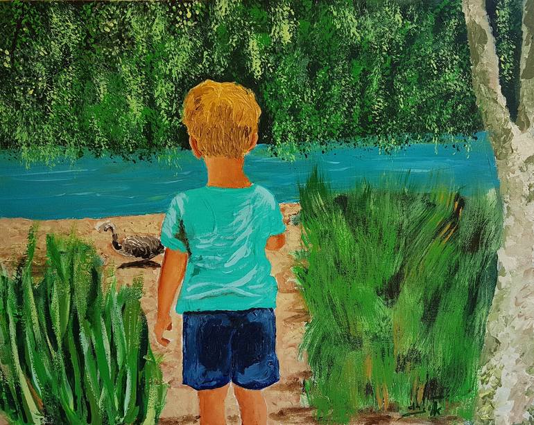 Nature boy Painting by Eli Gross |
