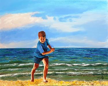 Print of Figurative Seascape Paintings by Eli Gross