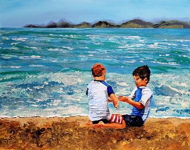 Print of Figurative Seascape Paintings by Eli Gross