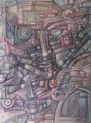 Print of Cubism Abstract Drawings by Leilani Leilani