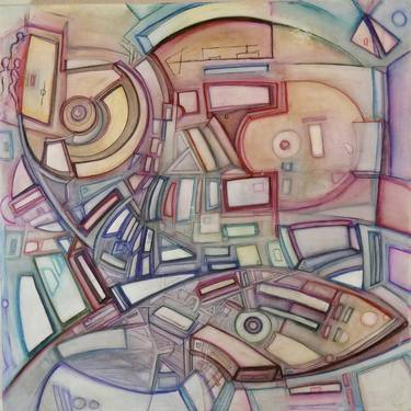 Print of Cubism Abstract Drawings by Leilani Leilani