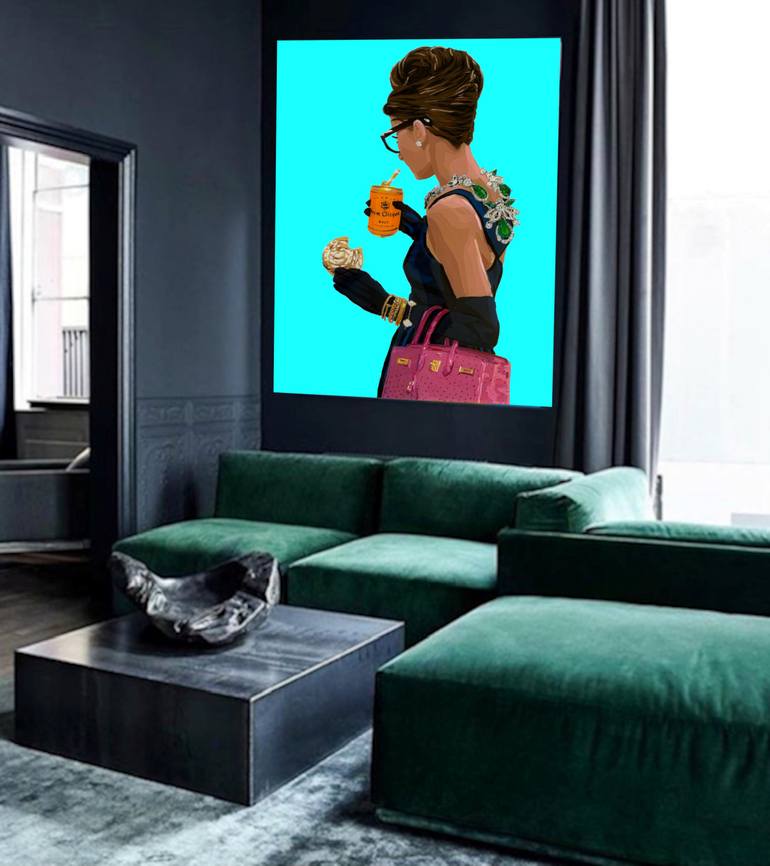 Original Figurative Pop Culture/Celebrity Painting by Dominique Steffens