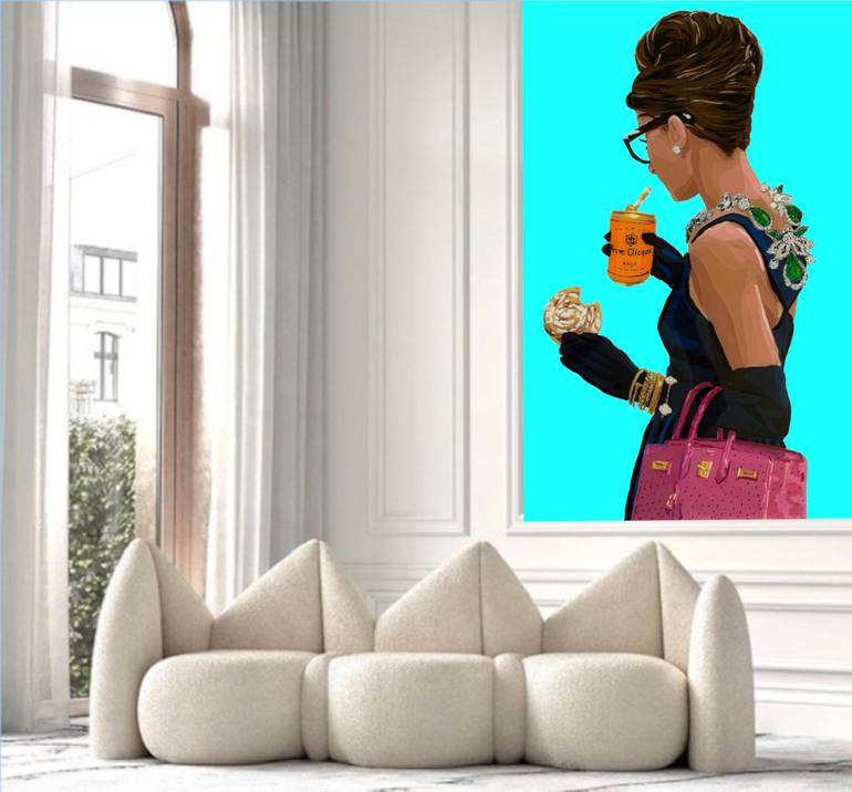 Original Figurative Pop Culture/Celebrity Painting by Dominique Steffens
