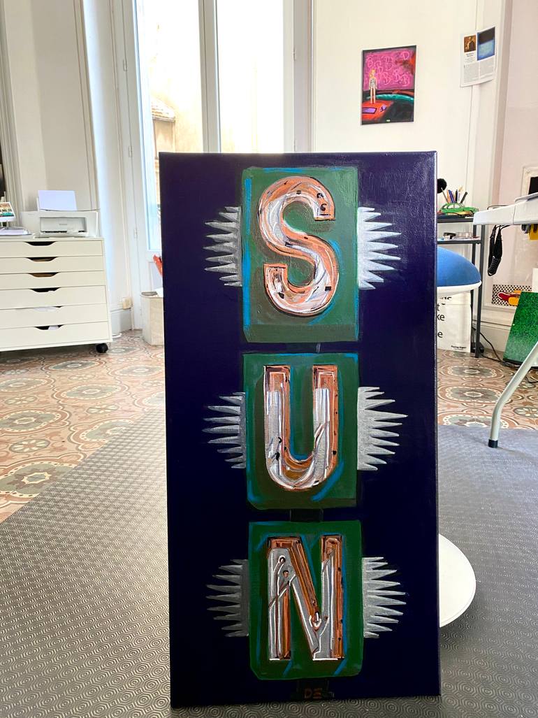Original Contemporary Light Painting by Dominique Steffens