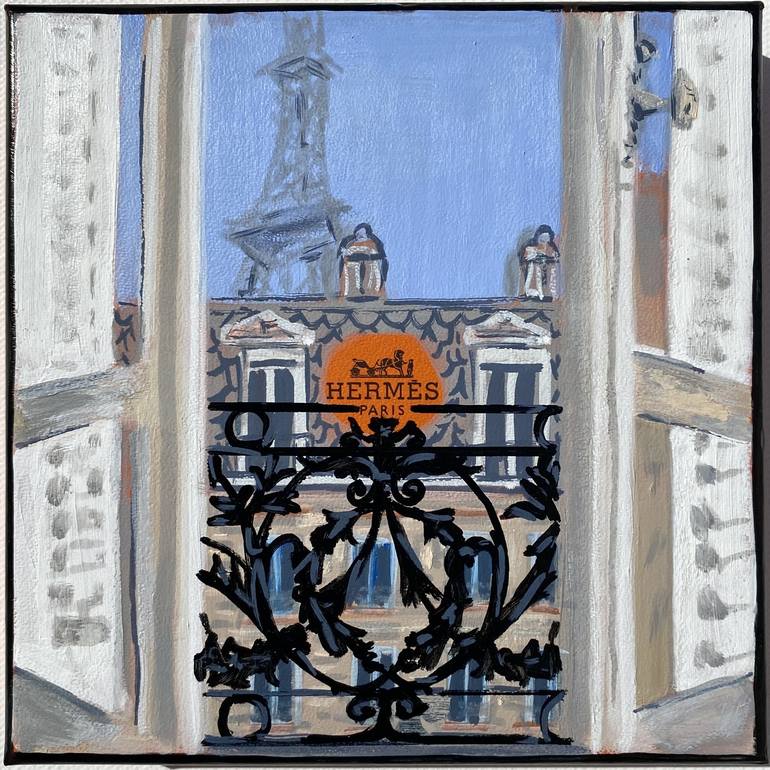 Original Figurative Cities Paintings by Dominique Steffens