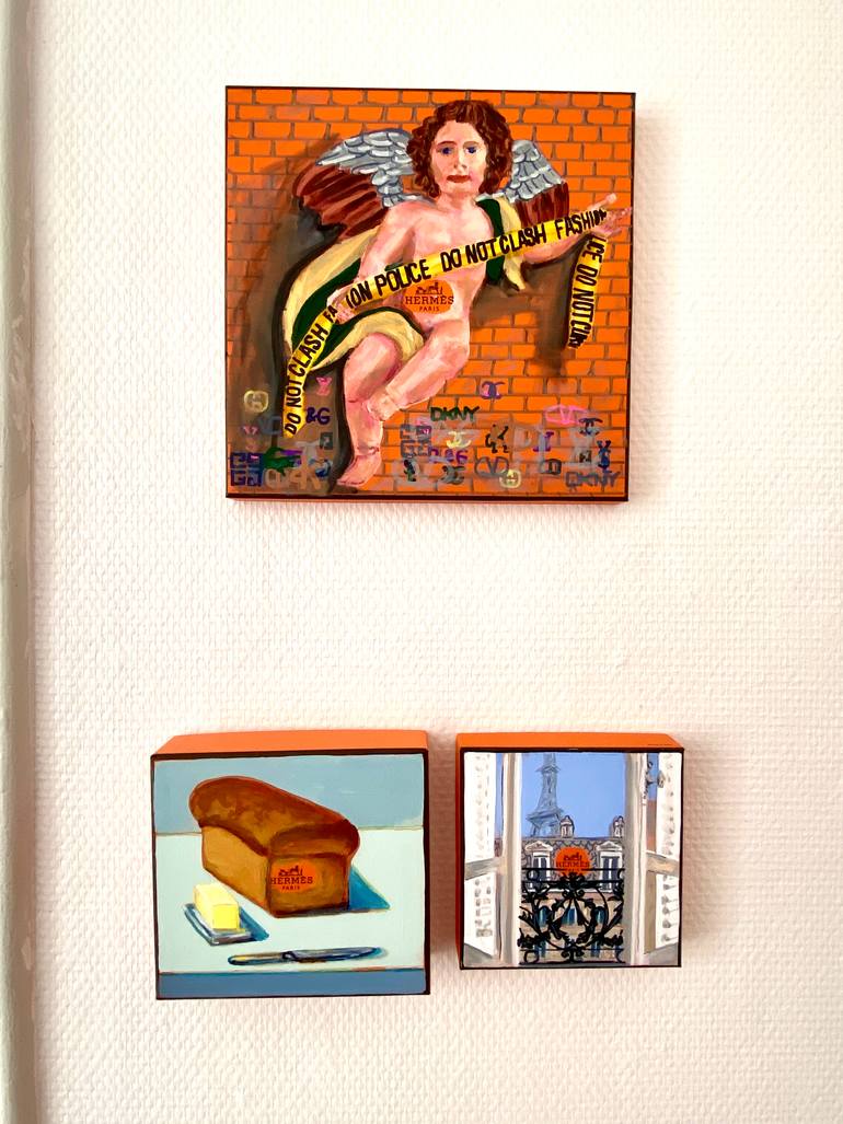 Original Figurative Cities Painting by Dominique Steffens