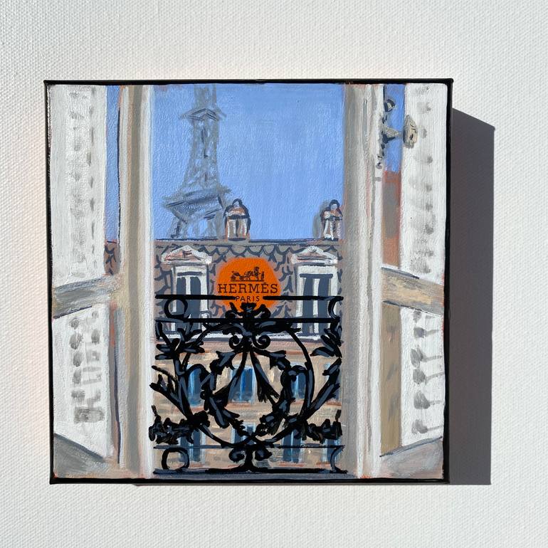 Original Figurative Cities Painting by Dominique Steffens