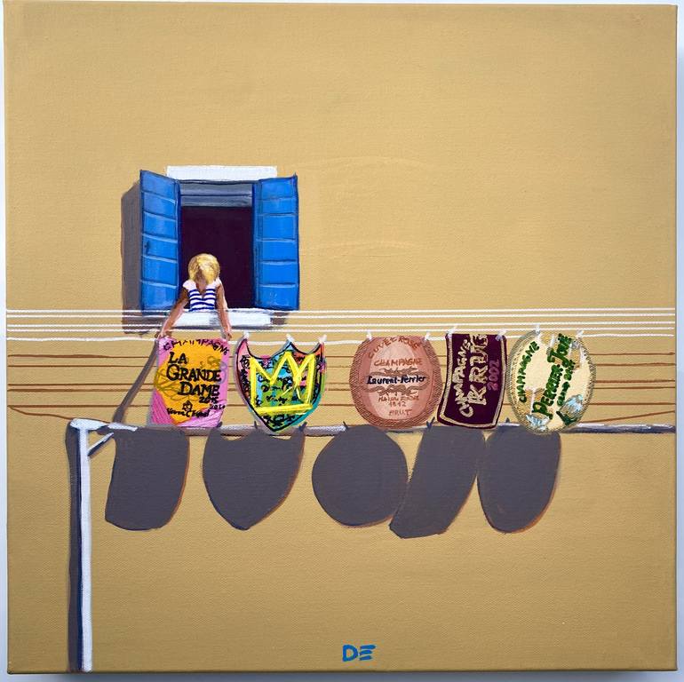 Original Figurative Food & Drink Paintings by Dominique Steffens