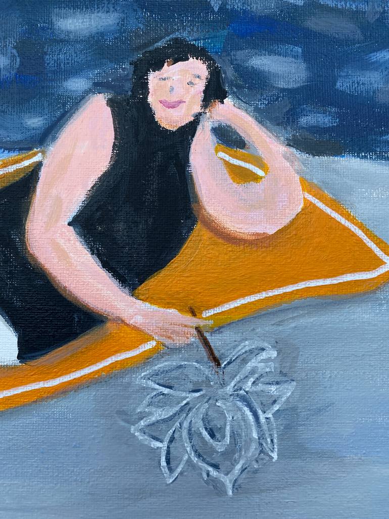 Original Contemporary Beach Painting by Dominique Steffens