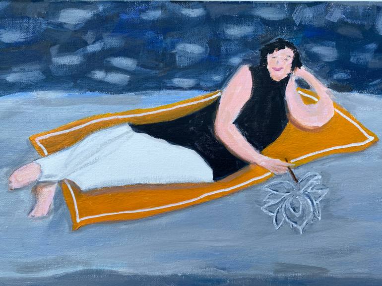 Original Contemporary Beach Painting by Dominique Steffens