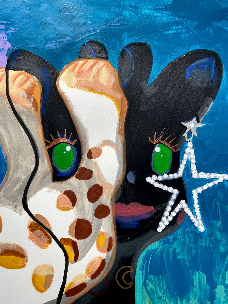 Original Figurative Animal Painting by Dominique Steffens