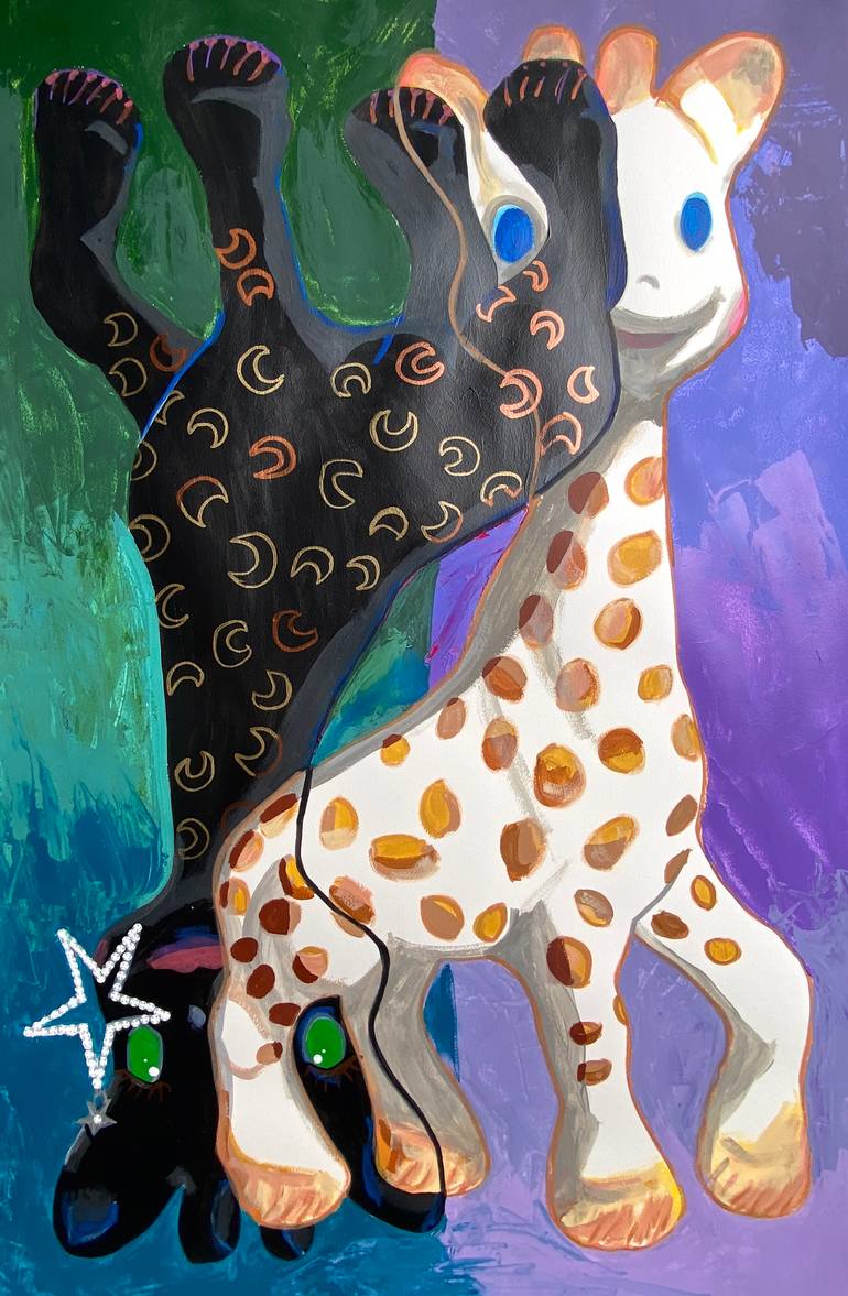 Original Figurative Animal Painting by Dominique Steffens