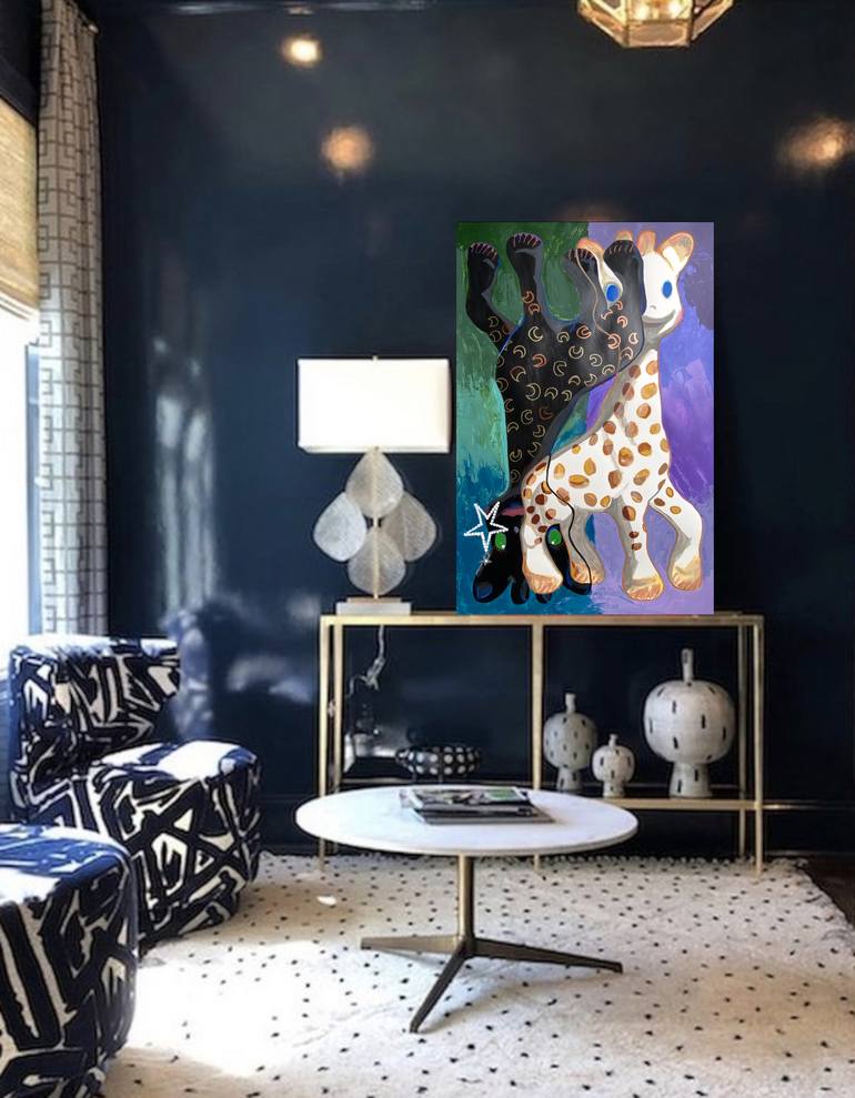Original Figurative Animal Painting by Dominique Steffens