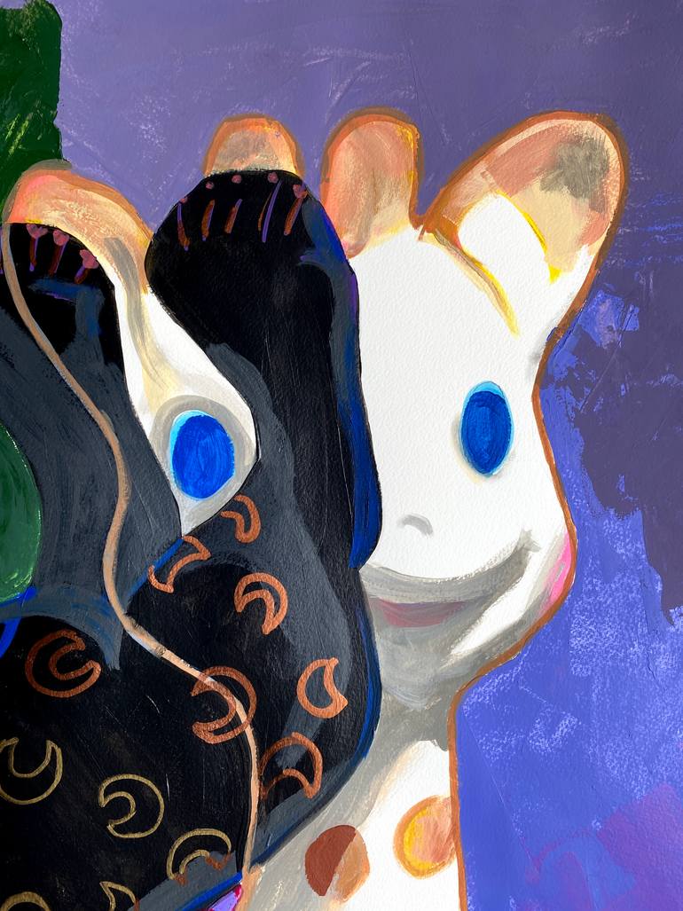 Original Figurative Animal Painting by Dominique Steffens