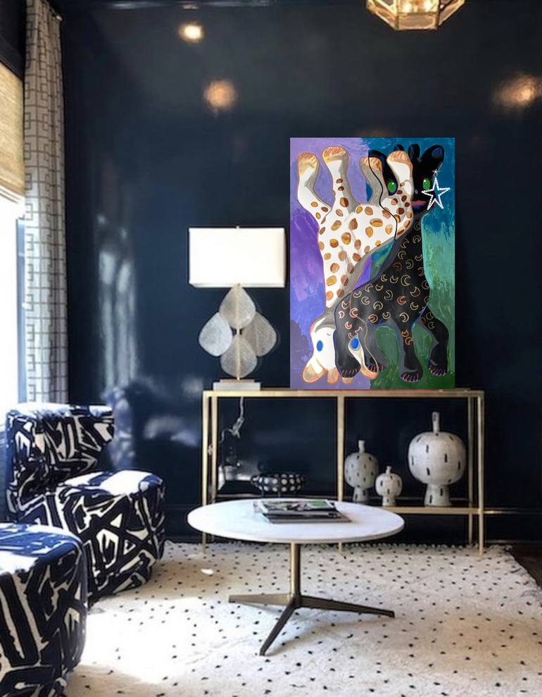 Original Figurative Animal Painting by Dominique Steffens
