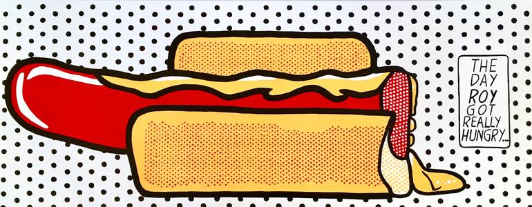 Original Pop Art Food Painting by Dominique Steffens