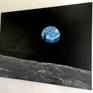 On the 50th anniversary of the Apollo 8 mission circling the Moon and photographing Earth - here my rendition of the iconic photos of our Blue planet.
Inspired by Vincent van Gogh's "Starry Night" and listening do Don McLeans lovely song about it...
"Now I understand, what you tried to say to me..."

The hand painted scene is on a deep gallery wrapped canvas with the sides finished. It is wired and ready to hang - tagged "DE" on the front and signed in the back.
Thanks for looking!