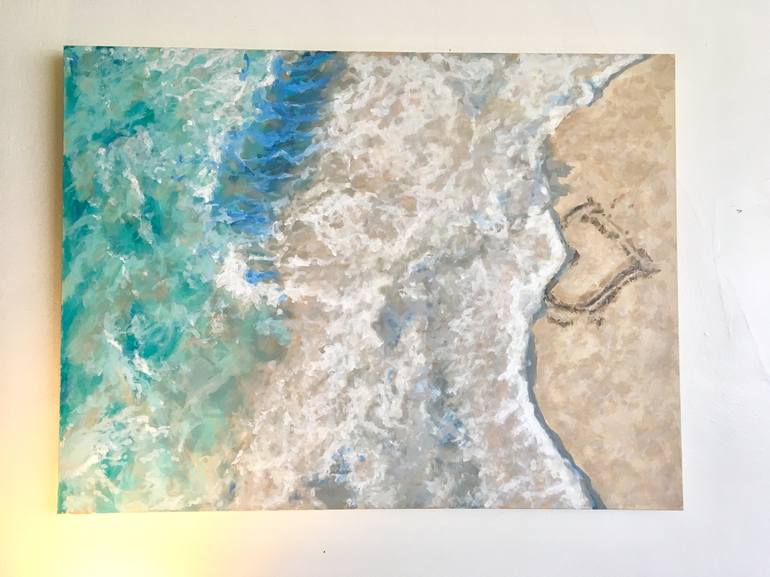 Original Beach Painting by Dominique Steffens