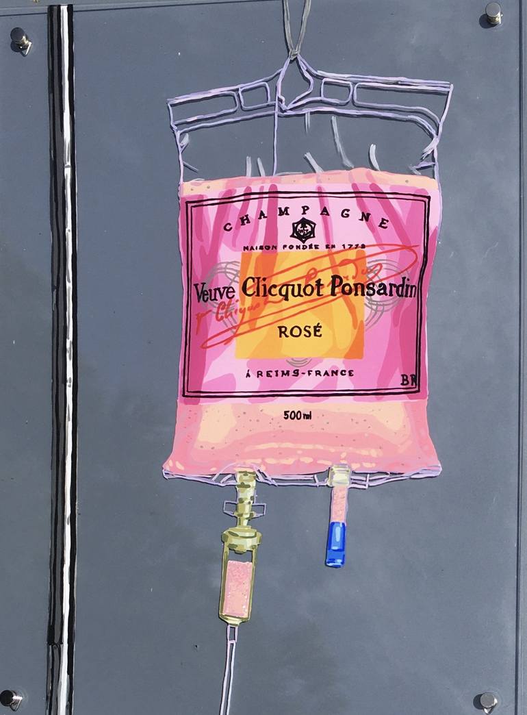 Original Pop Art Food & Drink Painting by Dominique Steffens