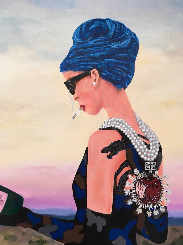 Original Fashion Painting by Dominique Steffens