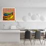 Mock Up of Painting in a very stylish Kitchen
