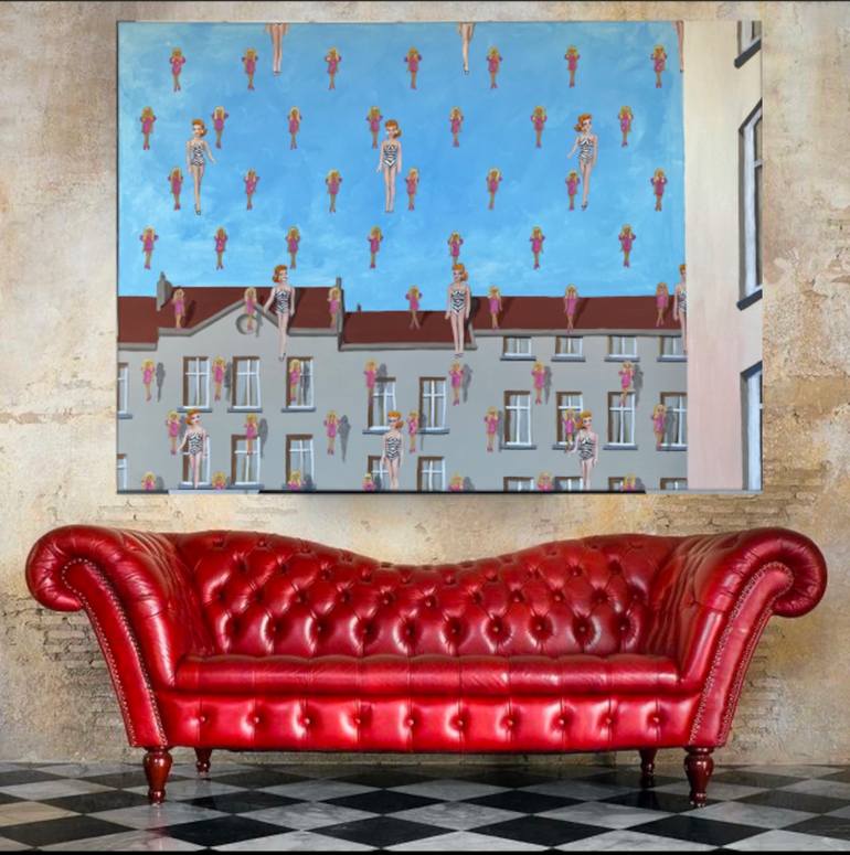 Original Fine Art Cities Painting by Dominique Steffens
