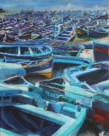 Print of Figurative Boat Paintings by Catherine Robin