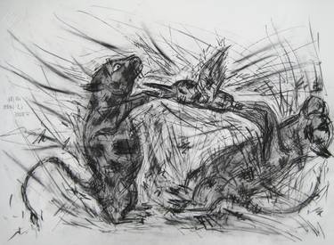 Print of Expressionism Animal Drawings by Li Zhou