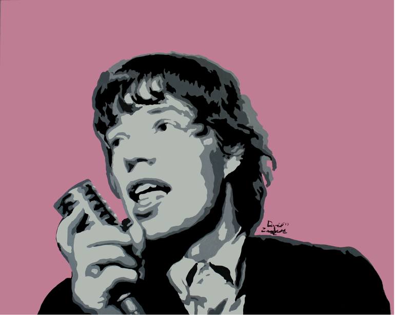Who The Fuck Is Mick Jagger Art Vintage Premium Poster