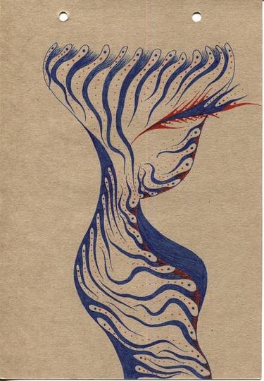 Print of Art Deco Women Drawings by xu jinshan