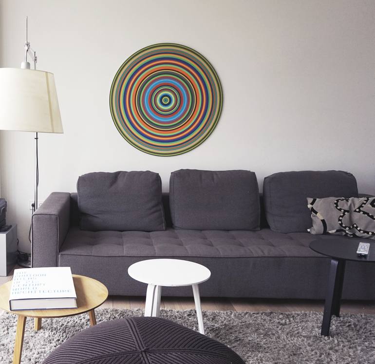 Original Minimalism Geometric Mixed Media by Daniel Wave