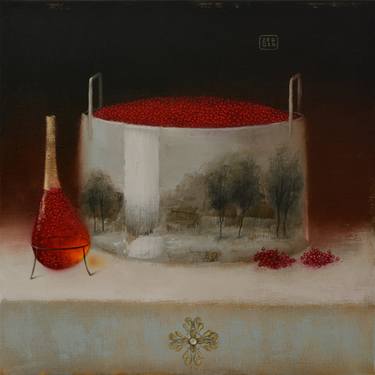 Original Surrealism Landscape Painting by Eduard Zentsik