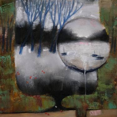 Original Surrealism Landscape Painting by Eduard Zentsik