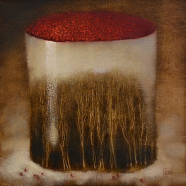 Original Surrealism Landscape Painting by Eduard Zentsik