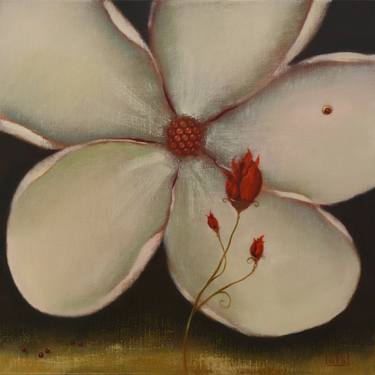 Original Surrealism Floral Painting by Eduard Zentsik