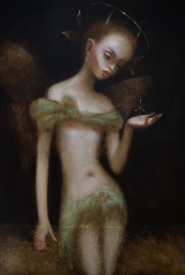 Original Surrealism People Painting by Eduard Zentsik