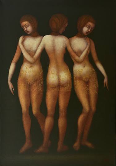 Original Figurative Erotic Paintings by Eduard Zentsik