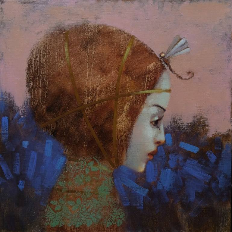 Original Modernism Women Painting by Eduard Zentsik