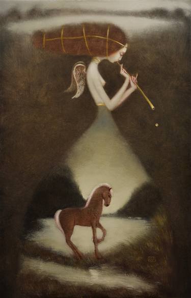Original Figurative Classical mythology Paintings by Eduard Zentsik