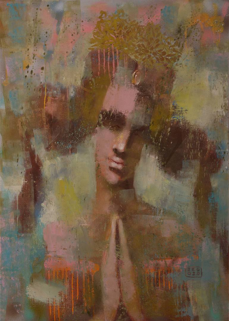 Prayer. Painting by Eduard Zentsik | 