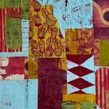 The Seeded Ledger, Abstract, Mixed Media Painting, 12