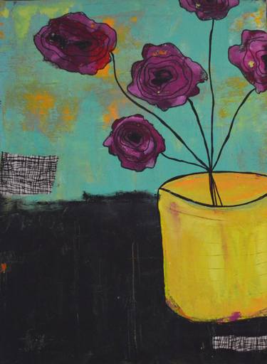 Original Abstract Botanic Paintings by Paige Schiller Hirsch