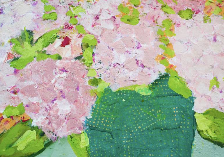 Original Abstract Floral Painting by Paige Schiller Hirsch