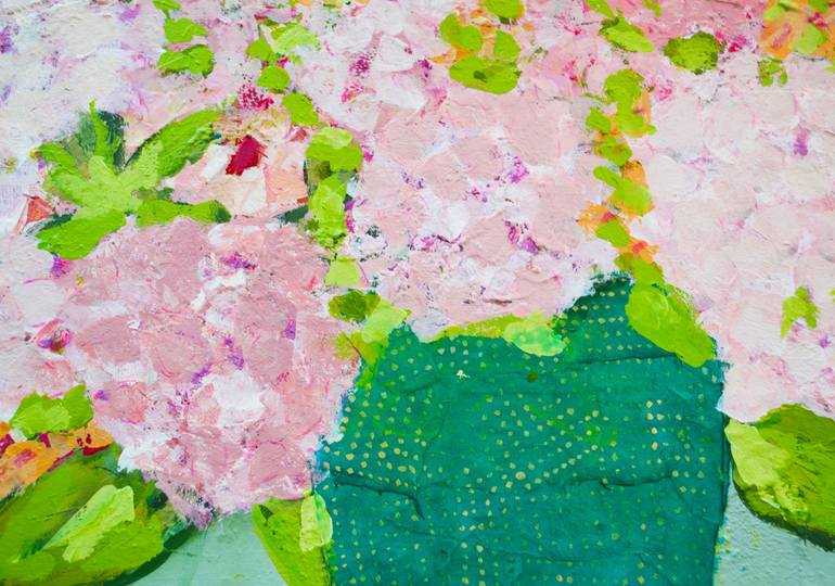 Original Abstract Floral Painting by Paige Schiller Hirsch