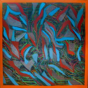 Original Op Art Abstract Paintings by Marc Aaron Hyman