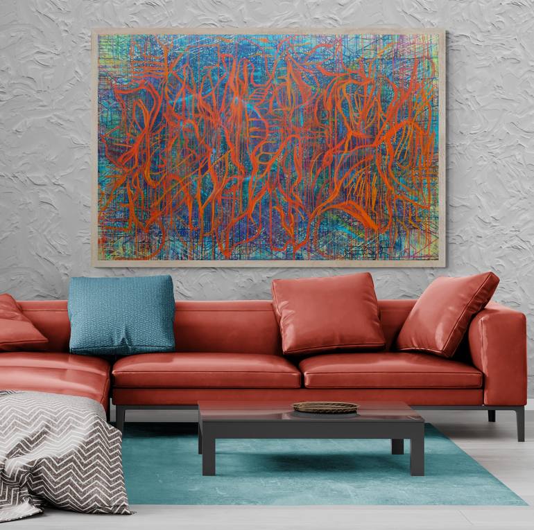 Original Abstract Expressionism Abstract Painting by Marc Aaron Hyman