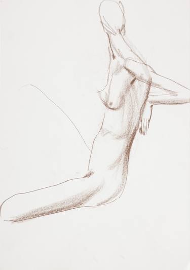 Print of Fine Art Nude Drawings by Roman Haideichuk