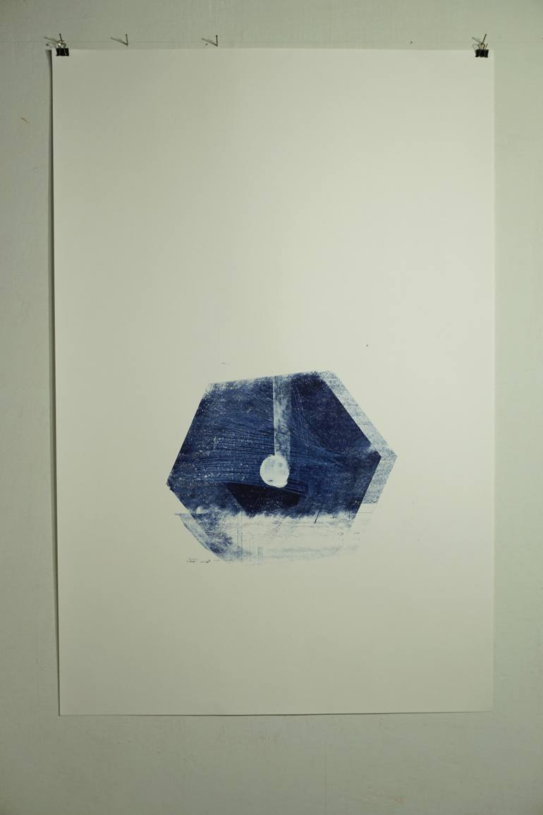 Original Minimalism Abstract Printmaking by Roman Haideichuk